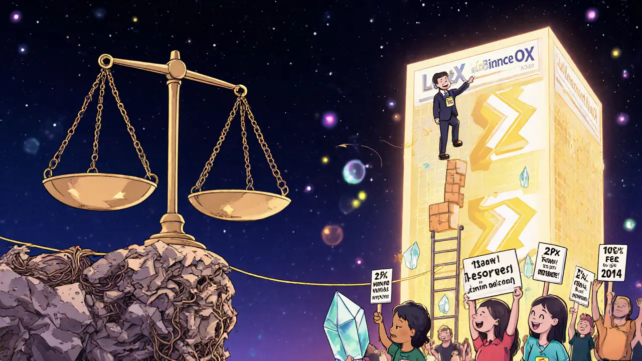 Balance entre une bourse obsolète et LeveX moderne, avec des preuves de réserves et une équipe en renfort.