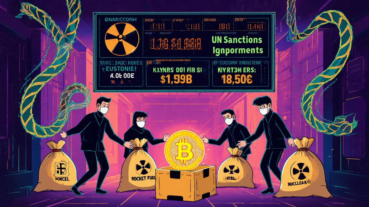 Marché souterrain où des bitcoins volés sont échangés contre des composants militaires.