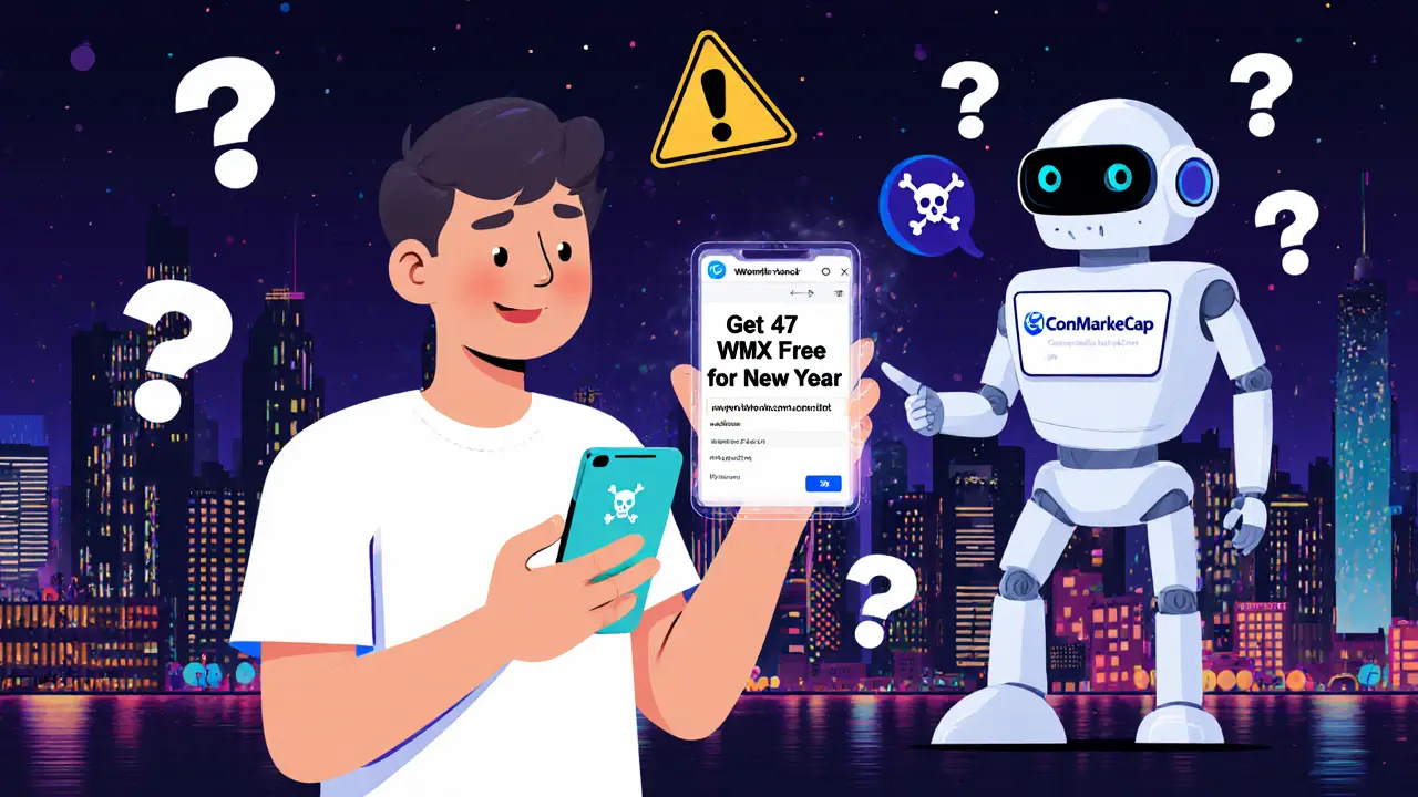 WMX Wombex X CoinMarketCap : Toute la vérité sur l'airdrop de la célébration du Nouvel An 2026