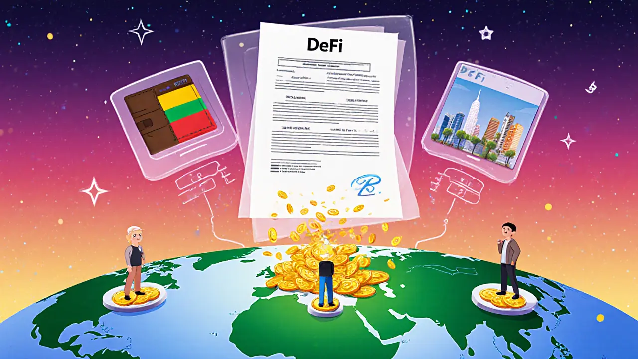Des personnes du monde entier empruntent via des interfaces DeFi identiques, sans discrimination.
