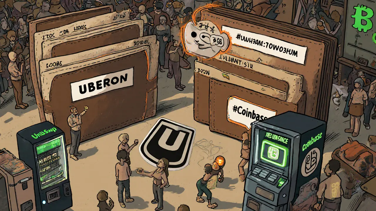 Trois gros portefeuilles détiennent la majorité des UBERon, tandis que de petits investisseurs essaient d&#039;en acheter sur des distributeurs.