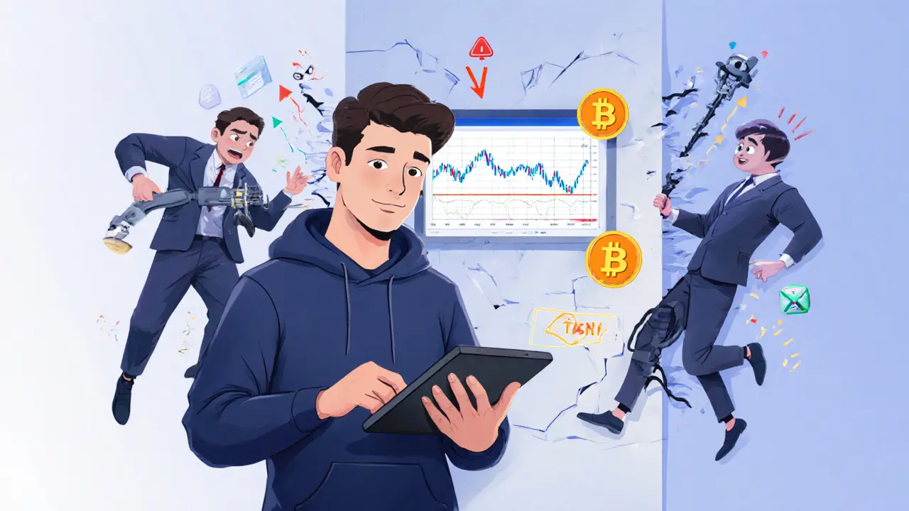 Un trader professionnel calme utilise des outils de risque, tandis que d&#039;autres perdent tout à cause de leviers excessifs.