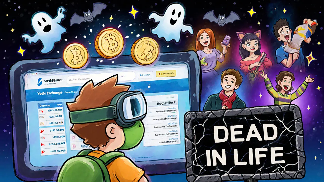 Un utilisateur confus voit trois échanges échoués, tandis que d&#039;autres DEX brillent à l&#039;arrière-plan.