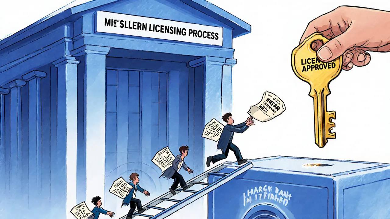 Une grande banque allemande domine un marché crypto tandis que de petites startups peinent à atteindre la licence.