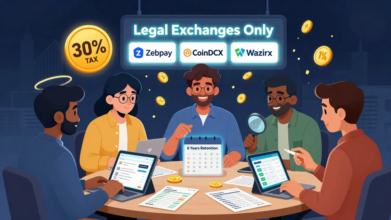 Un groupe d'utilisateurs de crypto en Inde qui documentent leurs transactions avec des outils numériques.