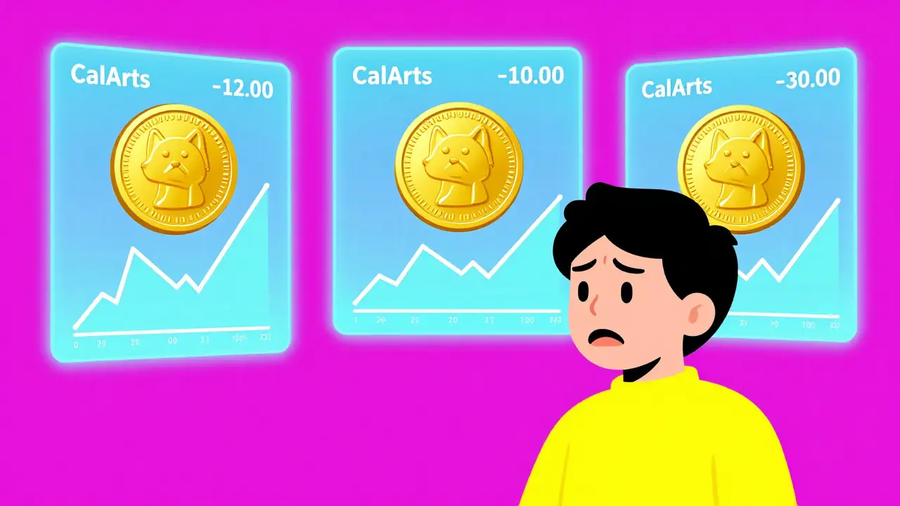 Une personne confuse regardant des écrans affichant des prix de cryptomonnaie contradictoires.