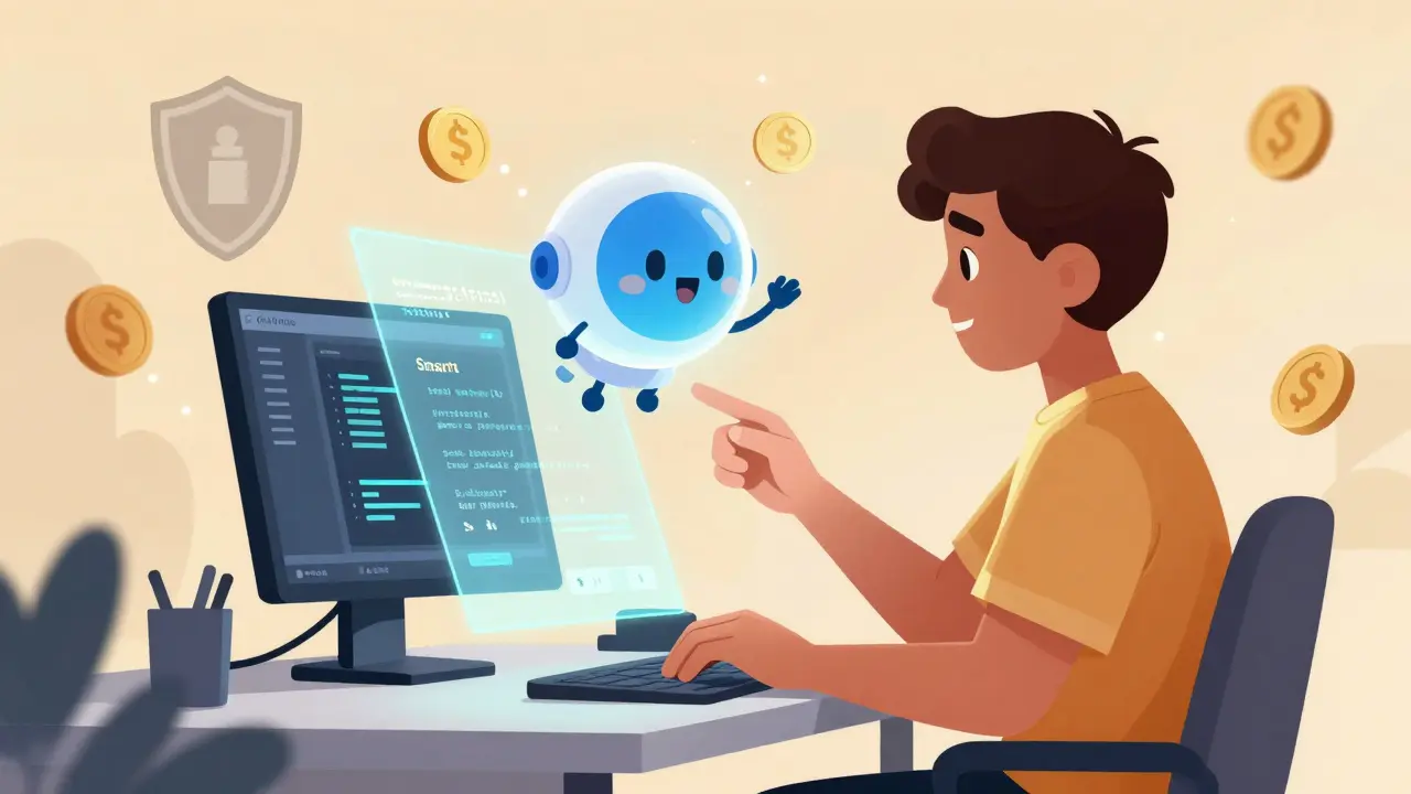 Développeur utilisant l'IA sur la blockchain Konet