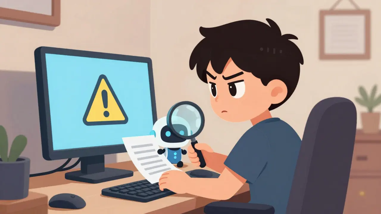 Joueur prudent vérifiant la sécurité en ligne avec un assistant robot dans un style d'animation moderne.