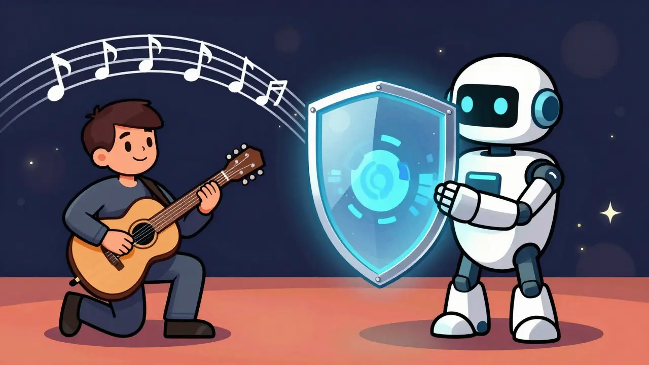 Robot assistant facilitant un contrat intelligent automatisé entre artiste et collectionneur