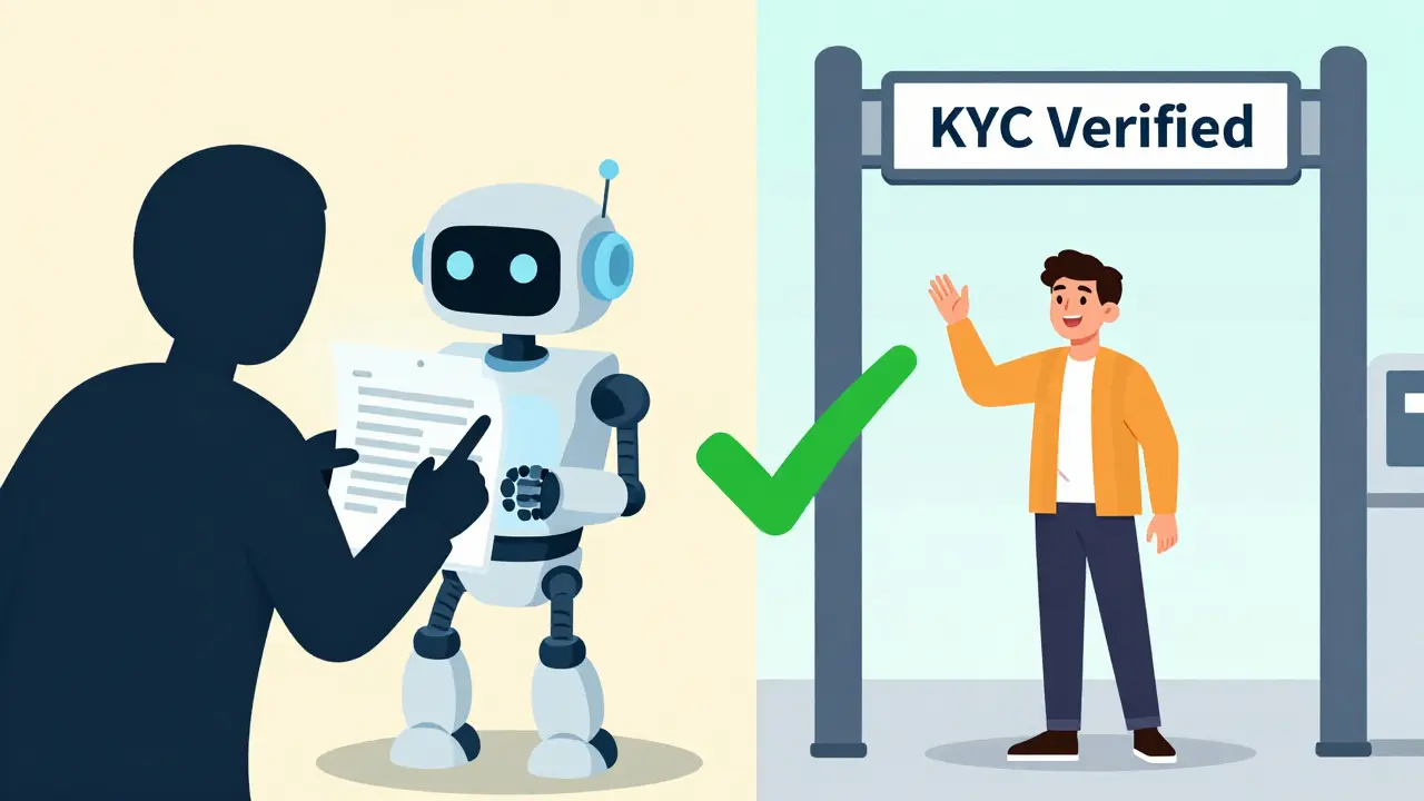 Vérification d'identité KYC simplifiée pour l'accès aux échanges crypto