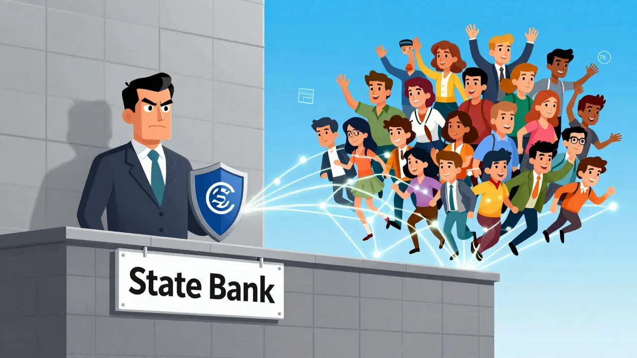 Illustration du paradoxe réglementaire entre banque centrale et crypto