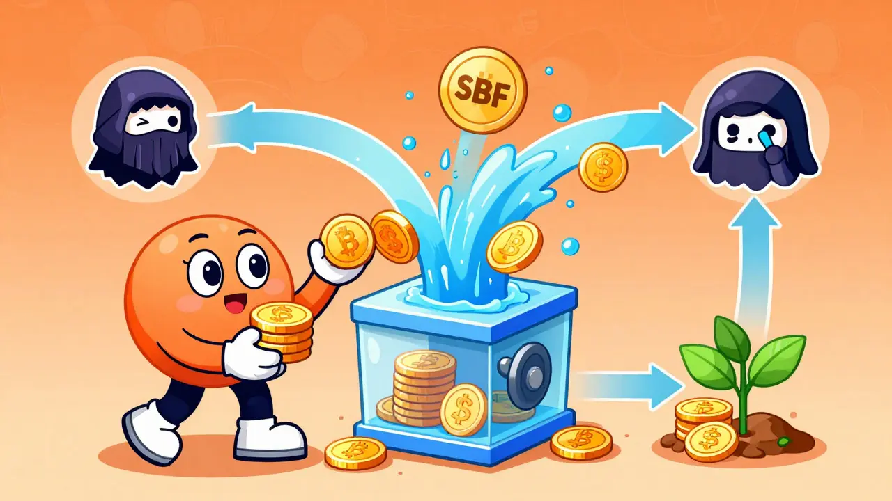 Illustration du staking liquide : pièces transformées en tokens flexibles SBF