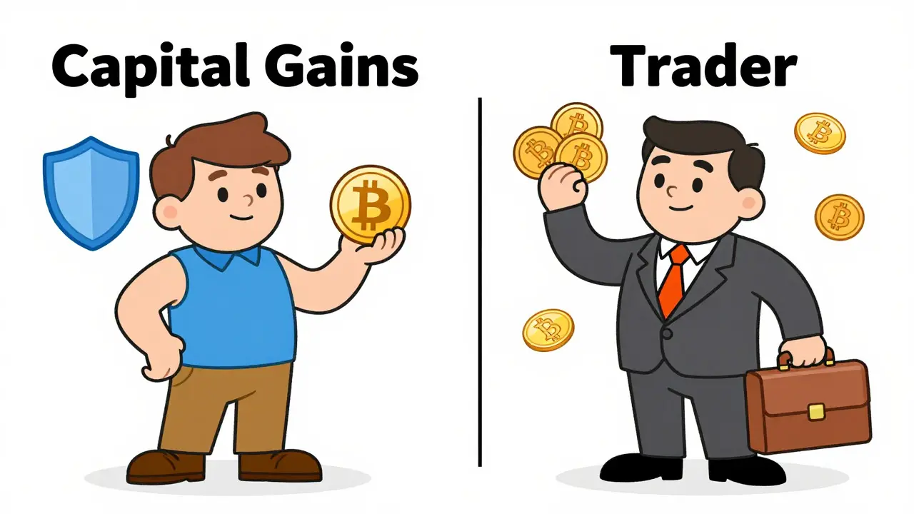 Différence entre gains de capital et revenu fiscal pour les cryptos