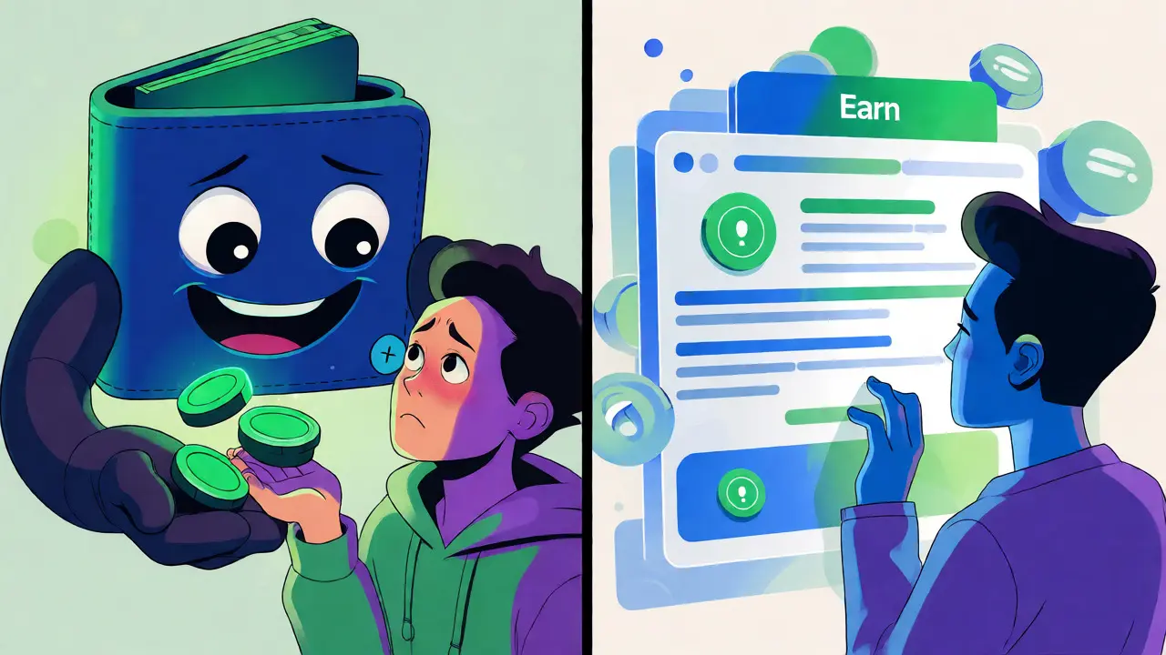 Illustration comparant les airdrops communautaires et les gains sur plateforme.
